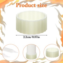 10Pcs Rubber Candle Grippers for Taper Candles, 0.87'' Reliable Candle Clamp Rings Hugger Gaskets Holders, Stay Put Candles Grips Inserts Keep The Bougie Upright and in Place for Taper Bougie Cups