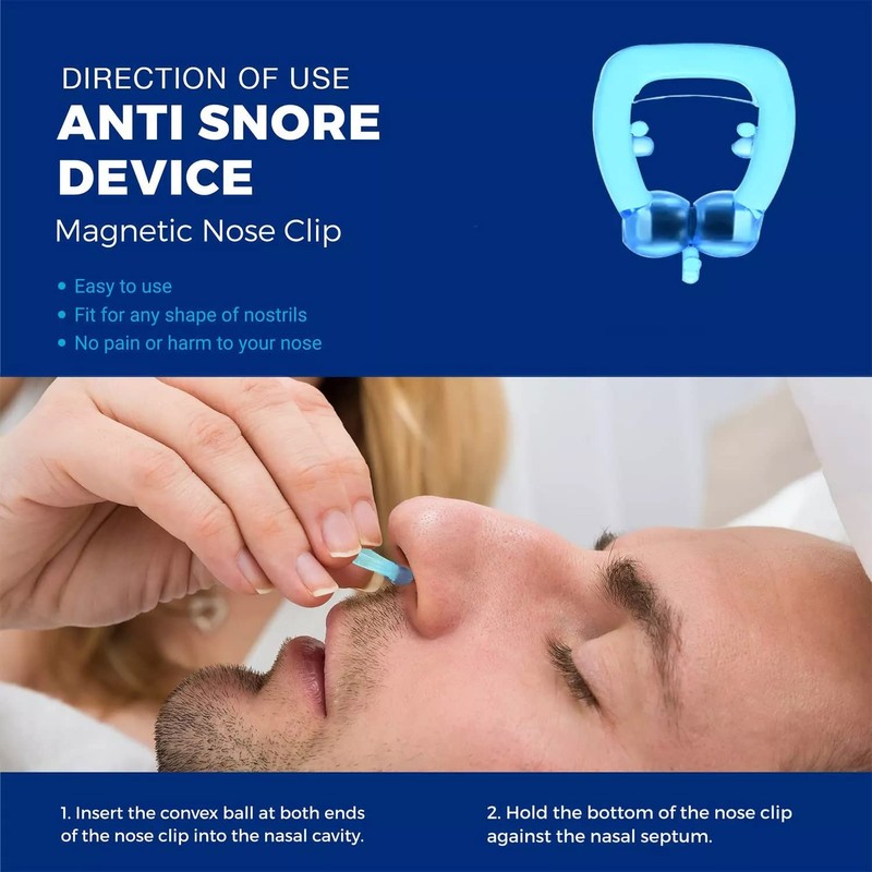 6 pc Anti Snore Devices, Magnetic Anti Snore Clip Reusable