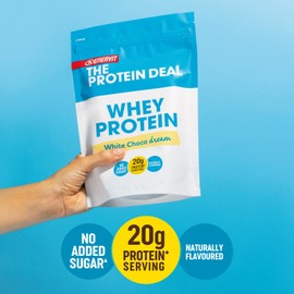 Enervit The Protein Deal Whey Protein White Choco Dream, 20g Proteine per Porzione, Senza Zuccheri Aggiunti, Solo Aromi Naturali, Gusto Cioccolato Bianco, Recupero Post Allenamento, 11 Porzioni, 300g