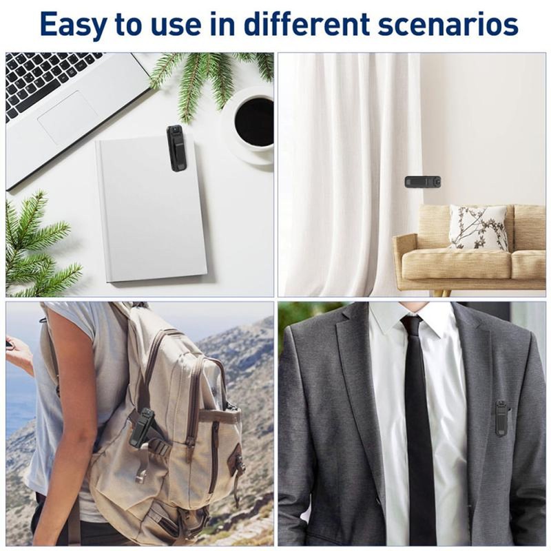 Portable Video Camera Clip On 1080P HD Pocket Video Camera