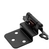 premium Hinges kitchen 3/8 Inset soft closing cabinets Matte black slow self doors replacement Screws Bumper Cupboard Bath Furniture Decorative Semi Concealed Face Mount 20 Pcs hotel Heavy Spring Home