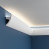 Pushglossy 9Pcs 47.24″(Total 35.4 Ft) Ceiling Crown Molding with LED