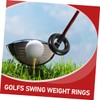 Abaodam Golfing Weighted Practice Tool 2pcs Iron Golf Swing Rings