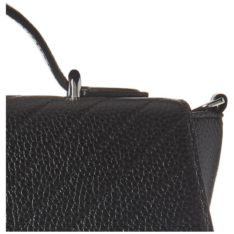 Karl Lagerfeld Paris Charlotte Satchel, BLK/Silver