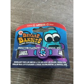 Beware Bandits ASTHMA Medical Alert Bracelet - Emergency Wrist Band NEW Purple