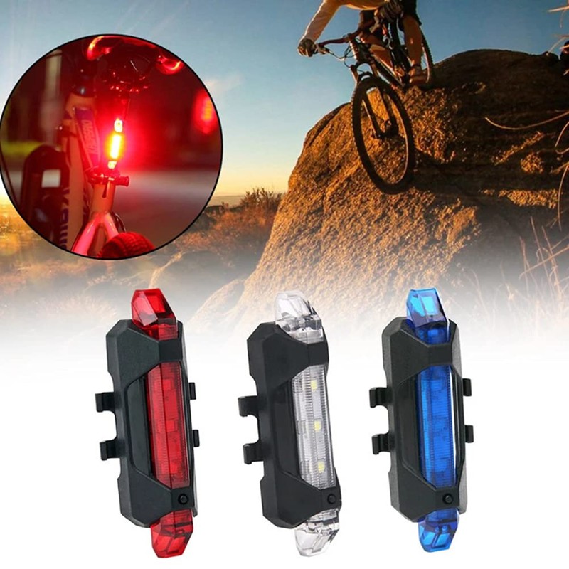 ziyue Bicycle Safety Light, USB Chargeable, High Brightness LED Taillight,