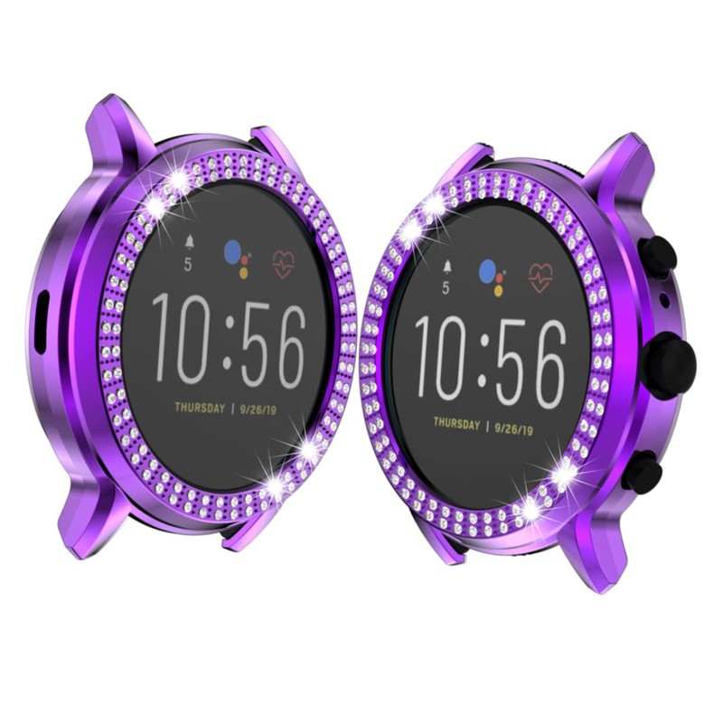 Gatuida 5 Watch Accessories Shell Double Rhinestones Protective Case Watch