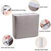 150L Laundry Hamper with Lid,Large Portable 2 Dividers Dirty Clothes