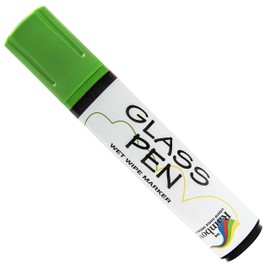 Glass Pen Window Marker: Liquid Chalk Markers for Glass, Car Marker or Mirror Pen with Washable Paint - Graduation Car Windows, Storefront Window, Wedding, Parade, Party & Holiday (Green, Jumbo Tip)