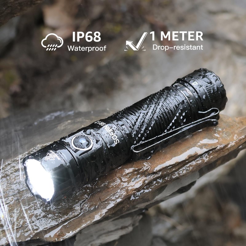 Pocket Flashlight Rechargeable LED Light - Sofirn SR12 Small Flashlights