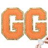 2PCS Self Adhesive Letter Patches Stick on Chenille Letter Patches