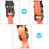 TRIWONDER Ratchet Tie Down Straps (04 Orange 1.0 inches (25