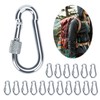 awliye Locking Carabiner Clips, 2 Inch Spring Hook with Screw