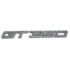 1pcs GT350 Emblem Badge GT Decal Rear Trunk Sticker (Chrome/Black)