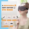 UNCN Heated Eye Mask with Washable Cover, Electric USB Eye