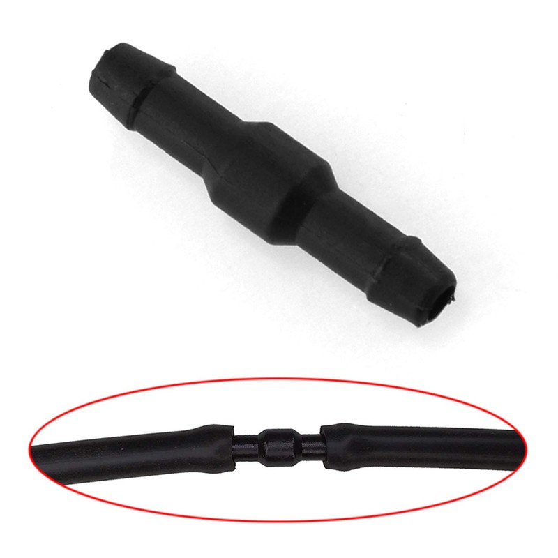 DGZZI Windshield Wiper Hose Connectors 24PCS Black Windscreen Washer Tube