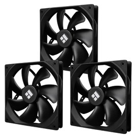 Thermalright TL-C14C X3 CPU Case Fan, 140 mm, PWM Fan, Silent Computer CPU Fan with 1500 RPM Speed, CPU Cooling Black, 3 Quantities