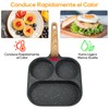 HEEDU Sartén Antiadherente 9 Cm Para 2 Huevos con Cepillo