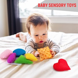 Sensory Bean Bag with Texture, Set of 12 Fidget Sensory Toys for for Autism and Shape Sensory with Bag for Preschoolers, Fine Motor for Boys and Girls