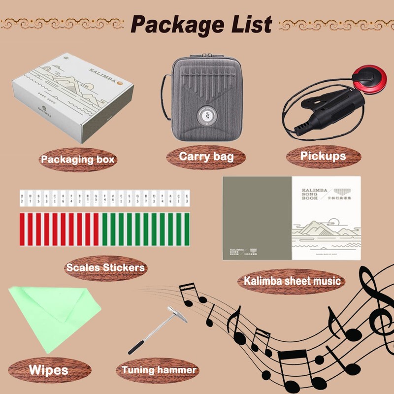 Hluru Kalimba Thumb Piano (24-keys Lifetree)