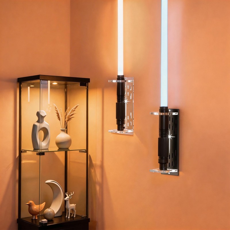 ANMAYNICE Wall Mount Light Saber Display Stand, Vertical Light Saber