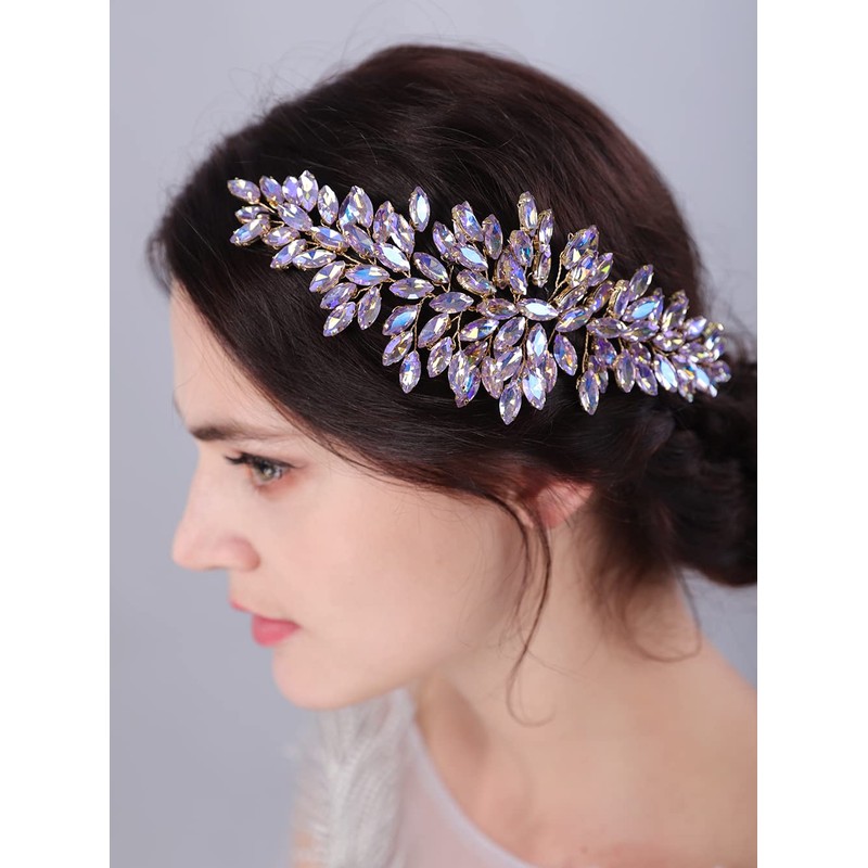JWICOS Diadema de cristal para novia, accesorio para el cabello