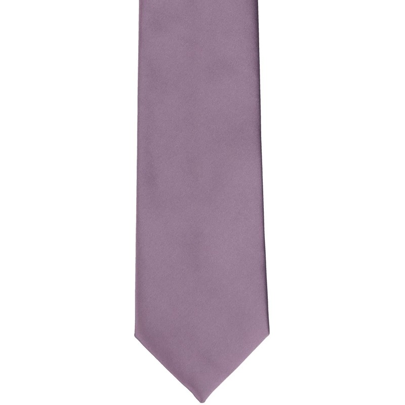 tiemart Boys' Premium Solid Color Tie (Dusty Lilac)