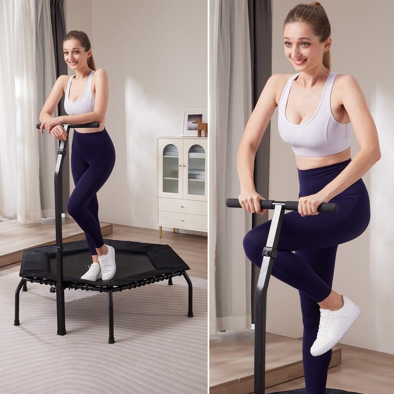 leikefitness Professional Gym Workout 50" Fitness Trampoline Cardio Trainer Exercise