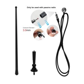 Herdio Waterproof Marine Antenna Rubber Duck Dipole Flexible Mast FM AM Antenna