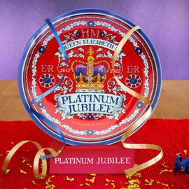 Platinum Jubilee 2022 Commemorative Plate Queen Elizabeth II Memorabilia Souvenirs Decorations (By LILAJ) (20 cm)