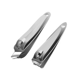 Nail Clipper, No Rust, Curved Blade, Sharp, Compact, Stainless Steel, Nail File, Easy to Operate, Freely Rotate, Anti-Slip, For Both Hands and Legs, Convenient to Carry, For Elderly, Adults, Children