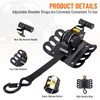 2 Pcs Retractable Ratchet Straps Compatible with 2015-2025 Ford F-150