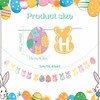 EHRBGK Happy Easter Banner Easter Decorations Easter Eggs Rabbit Hanging