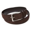 Ojier KE21228-39-BROWN Men's Belt, Genuine Leather, Cowhide Leather, Suede Nubuck,