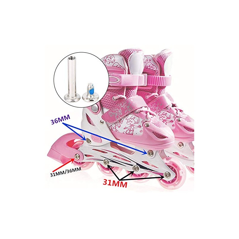 Tornillos de Repuesto para Patines en Línea, Aramox, 10 Piezas,