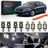 GLOFE White Interior Map Dome LED Bulbs Kit Package Replacement