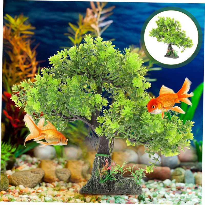 Mobestech Delicate Desktop Aquarium Decor Compact Fish Tank Resin Fake