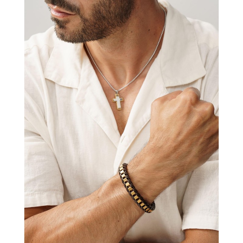 Dada Gioielli - Men's Bracelet Satin Gold Also Available in