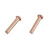500 Pcs 5/64Inch x 25/64Inch Round Copper Solid Rivets Fasteners
