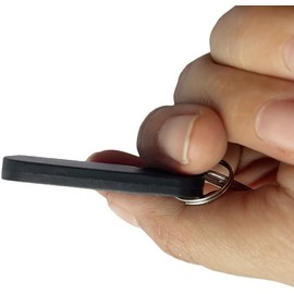 JW 5PCS Dual Frequency RFID Keyfob 125khz and 13.56Mhz All-in-one Composite Keychain UID Rewrita keyfob ble Used to Copy/Clone Key/Cards (Black)