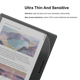 LaoShuSheng Anti-Glare Matte Screen Protector Designed for 7" Onyx Boox Tablet Go 7 Color/Boox Page/Leaf2 e-Reader (2-Pack) Anti Fingerprint Anti Burst Nano Matte Skin PET Soft Film (Matte)