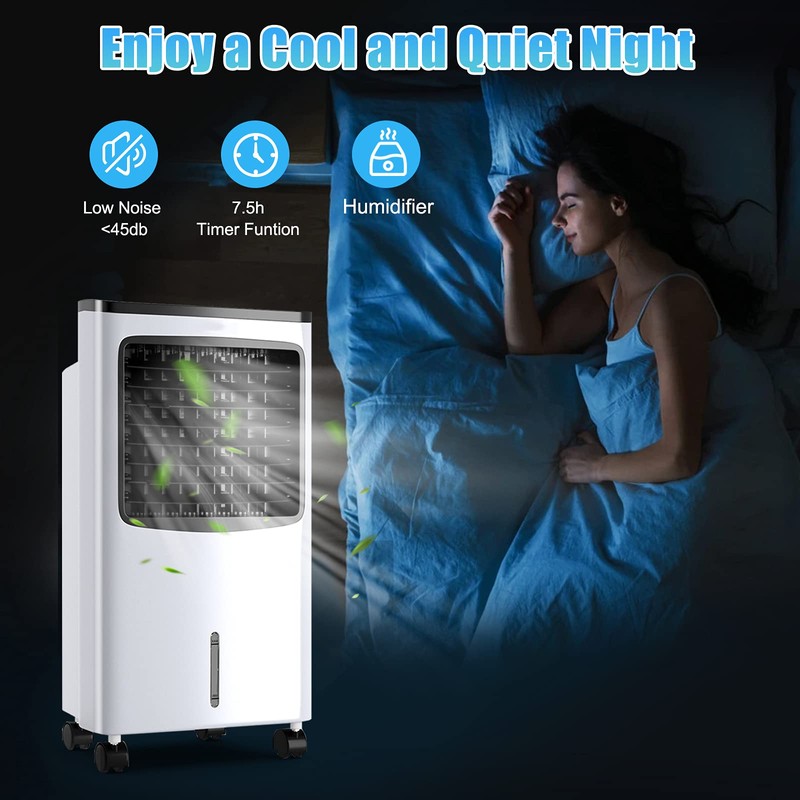 ARLIME Portable AC Cooling Fan, 3-IN-1 Portable Evaporative Air Cooler
