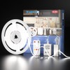 WOBANE White COB LED Strip Light with Remote Control,9.8ft White