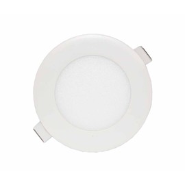LOWENERGIE 6w LED Round Ceiling Panel Light 6000K Day White Recessed Down Lighting, 120mm Dia, 50w Halogen Equivalent