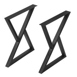 MBQQ 2 Pcs Triangle Table Legs - Heavy Duty Metal, Rustic Decor, Industrial Modern, DIY Cast Iron Bench Legs (H28'xW24')