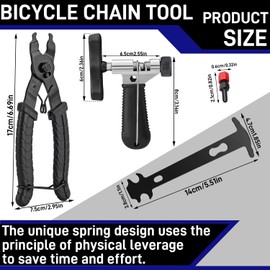 WDZGX Bicycle Chain Tool Chain Riveter Bicycle Link Pliers Bicycle Chain Riveting Tool for Road Bike Sports Bike Bicycle Mountain Bike Removal Chain Link Tool