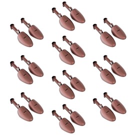 FONHERILI Shoe Trees Men Stretcher Holder Shaper Support with A Shoe Bag (10 Pairs Adjustable Men, Coffee)
