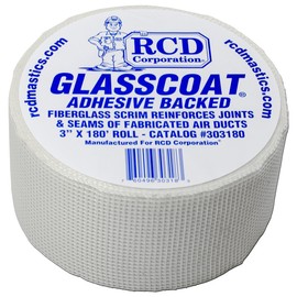 RCD Corporation Glasscoat® Adhesive-Backed Fiberglass Mesh 3" X 180'