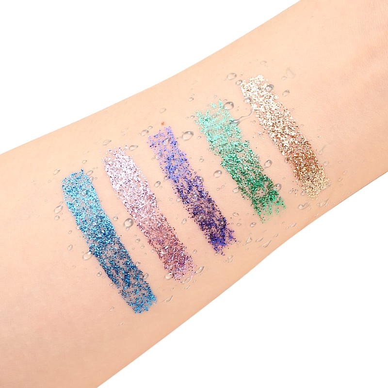 Boobeen Colourful Glitter Eyeliner Liquid Shimmer Eyeliner Waterproof Metallic Eyeliner