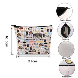 The Umbrella A TV Show Inspired Gift Zipper Pouch Makeup Bag for TV Fans (UMB Academy CA)